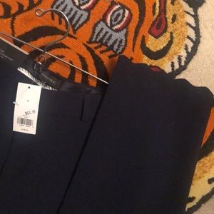 Banana Republic Avery pants navy scallop hem NWT